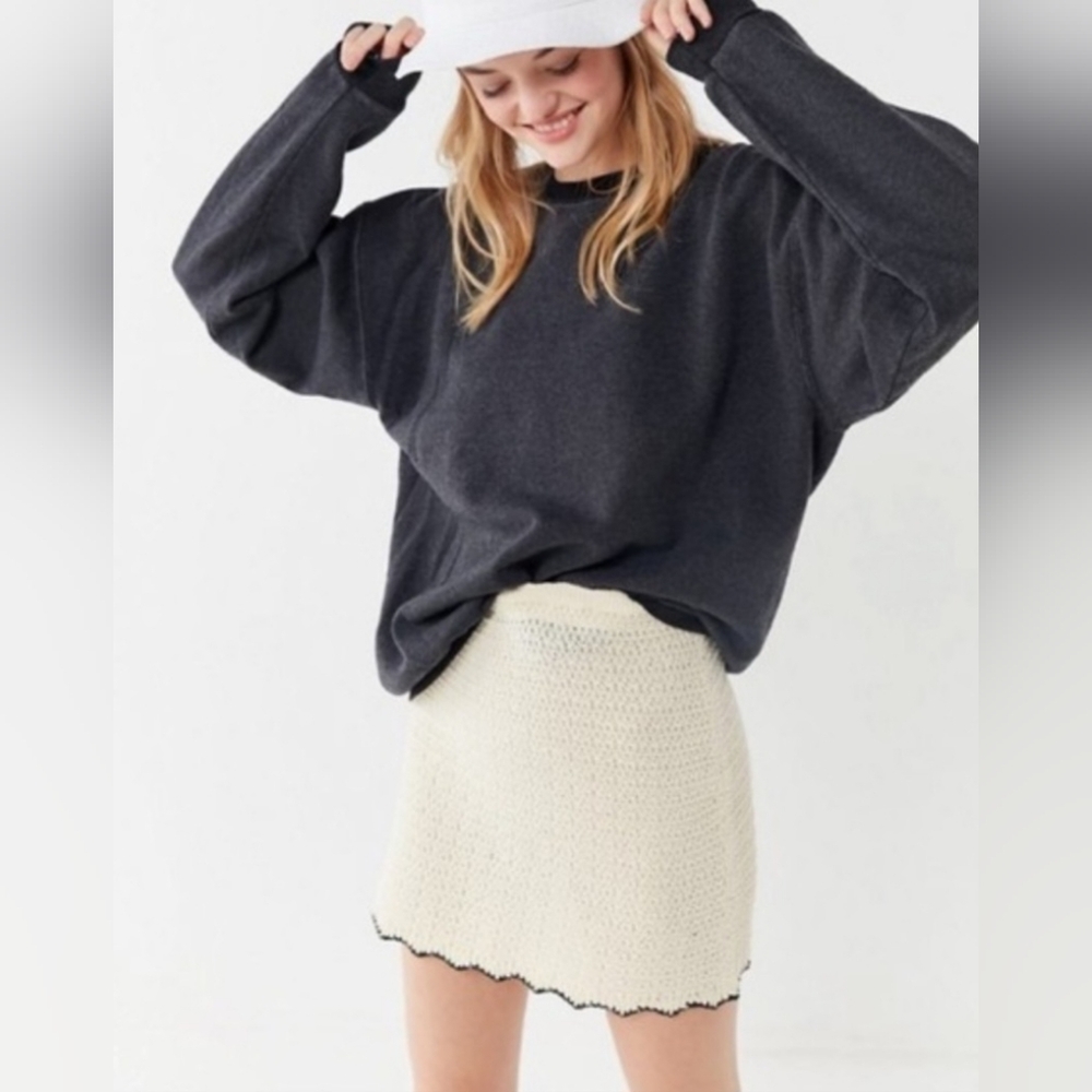 Urban Outfitters Cream Mini‎ Skirt Nwot Size M